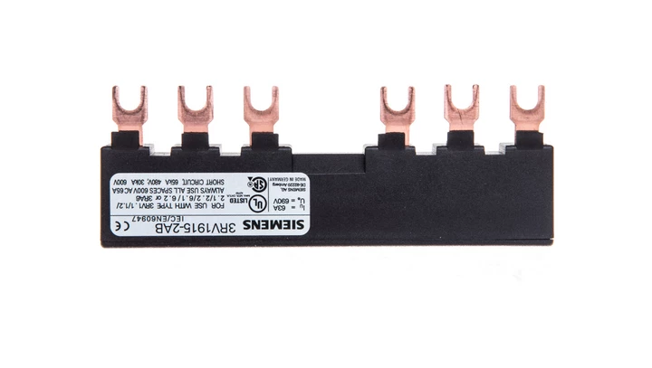 Szyna łączeniowa 3P widełkowa (6 mod.) do 2 wyłączników 3RV1915-2AB