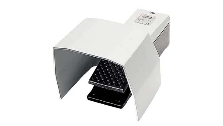 Przycisk nożny pojedynczy bez osłony bez samopowrotu szary metal 1Z 1R 1 krok IP65 3SE2912-2AA20