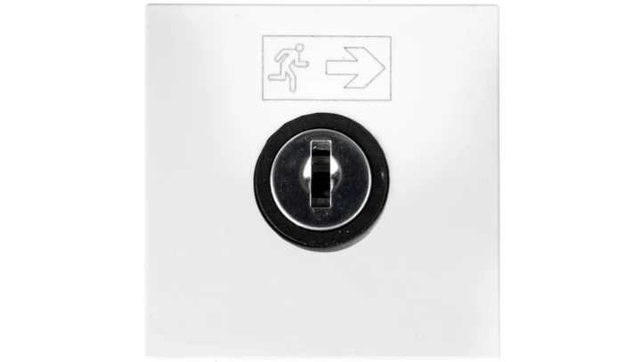 MOSAIC Wyłącznik na klucz /2moduły/ biały 076630