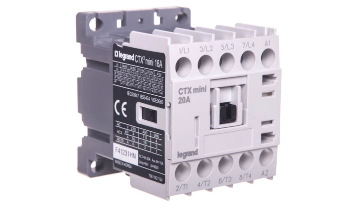Stycznik mocy 16A 4P 230V AC 0Z 0R CTX3 MINI 417146