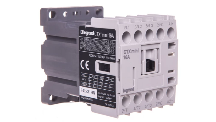 Stycznik mocy 16A 3P 24V DC 0Z 1R CTX3 MINI 417071