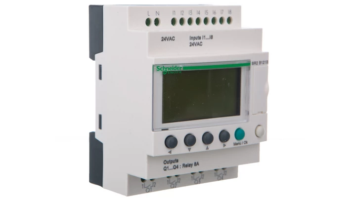 Sterownik programowalny 8 wejść 4 wyjścia 24V DC RTC/LCD Zelio SR2B121B
