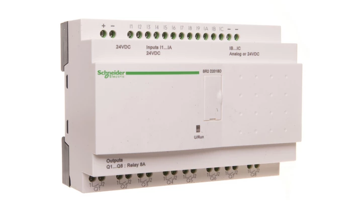 Sterownik programowalny 12 wejść 8 wyjść 24V DC RTC/LCD Zelio SR2D201BD