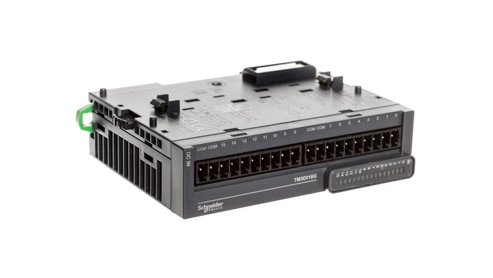 Moduł 16-wejść Modicon zaciski sprężynowe 24V DC TM3 TM3DI16G