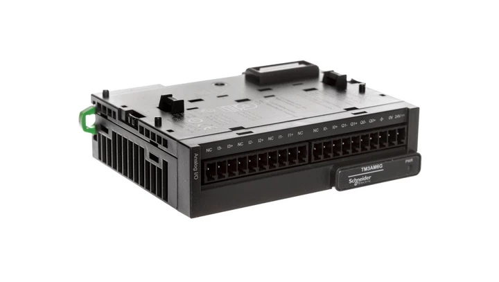 Moduł 4-wejścia 2-wyjścia analogowe Modicon TM3-4I/2O TM3AM6G