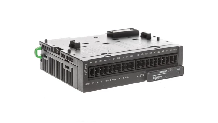 Moduł 4-wejścia PTC/NTC zaciski sprężynowe Modicon TM3-4 TM3TI4G
