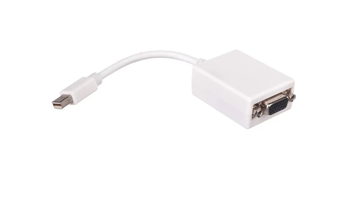 Kabel adapter miniDisplayPort 1.1a Typ miniDP/VGA, M/Ż biały 0,15m