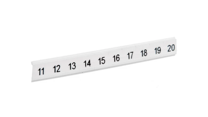 Taśma oznaczników złączek /11-20/ ponacinana biała ZBF 5 CUS opis 11-20 0808671:0011 /10szt./