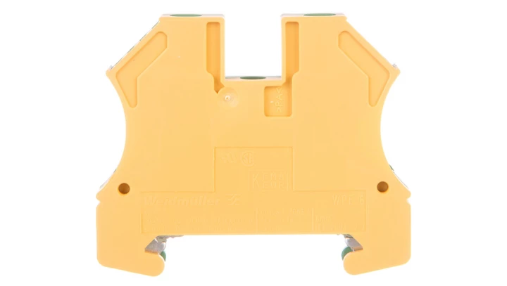 Złączka szynowa ochronna PE 6mm2 żółto-zielona WPE 6 1010200000