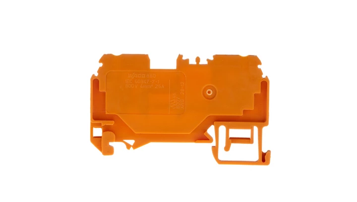 Złączka szynowa 2-przewodowa 4mm2 pomarańczowa 880-902 /100szt./