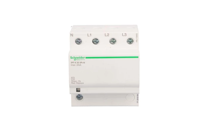 Ogranicznik przepięć Typ T2 3P+N/PE 20kA 1,5kV iPF20 A9L15693
