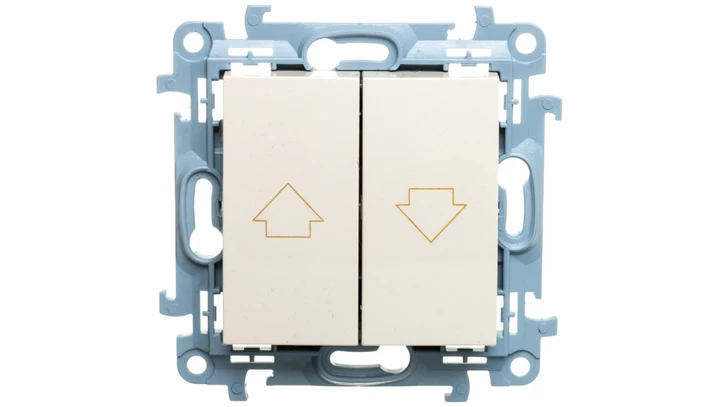 Simon 10 Przycisk żaluzjowy kremowy CZP1.01/41