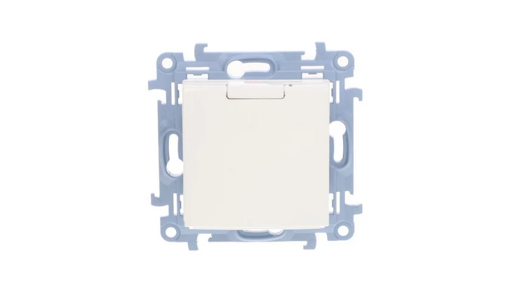 Simon 10 Gniazdo pojedyncze z uszczelką z przesłonami białe 16A 250V IP44 CGZ1BZ.01/11