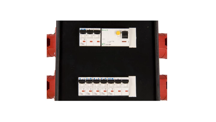 Rozdzielnica przenośna SŁUPSK 2x32A/5P 2x5P/2xB16 4xGS/4xB16 FI 9474590W