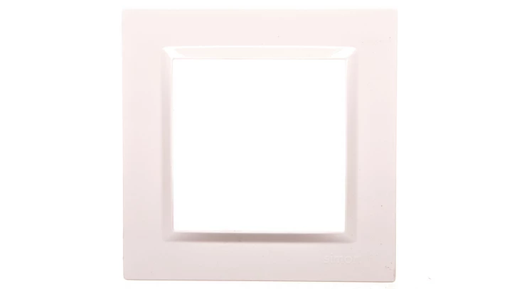 Simon 10 Ramka pojedyncza kremowa CR1/41