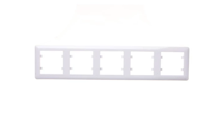 Simon 10 Ramka pięciokrotna kremowa CR5/41