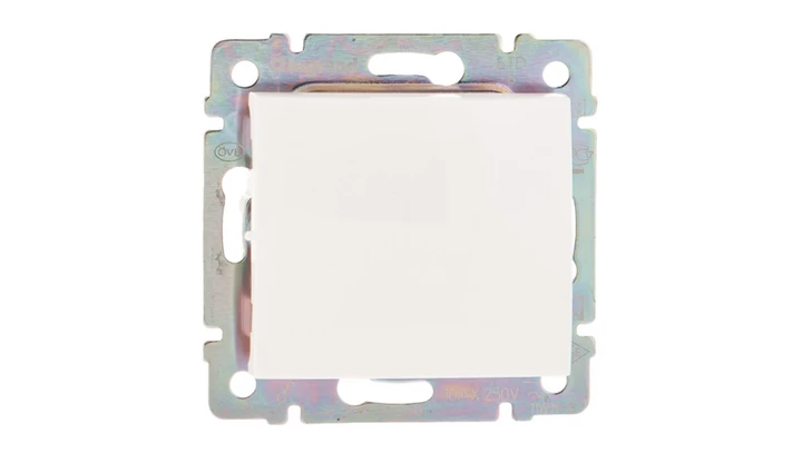 VALENA Łącznik jednobiegunowy biały 774401