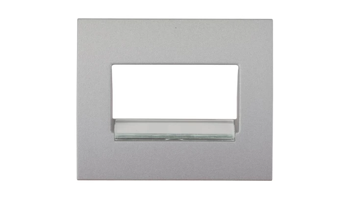 SISTENA LIFE Plakietka gniazda teleinformatycznego metalic 771375