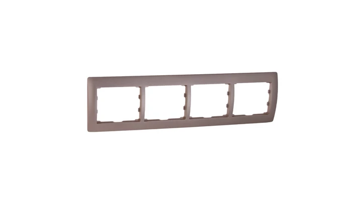 SISTENA LIFE Ramka poczwórna pozioma titan 771404