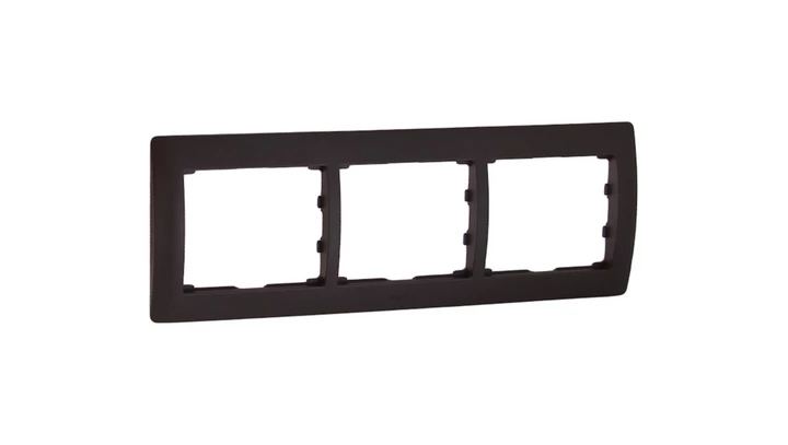 SISTENA LIFE Ramka potrójna pozioma choco 771203