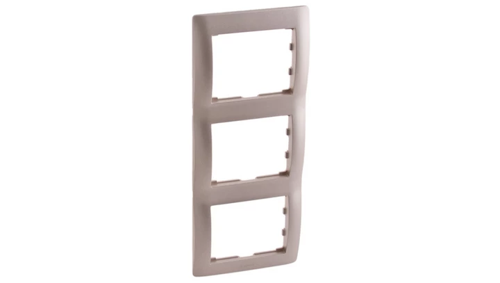 SISTENA LIFE Ramka potrójna pionowa titan 771407