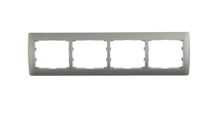 SISTENA LIFE Ramka poczwórna pozioma metalic 771304