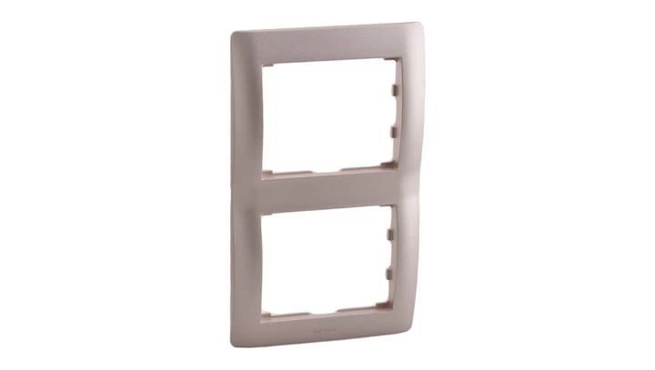 SISTENA LIFE Ramka podwójna pionowa titan 771406