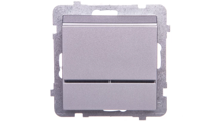 SONATA Łącznik hotelowy z podświetleniem srebro mat ŁP-15RS/m/38