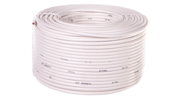 Przewód koncentryczny RG 59 B/U biały LF0106 /100m/