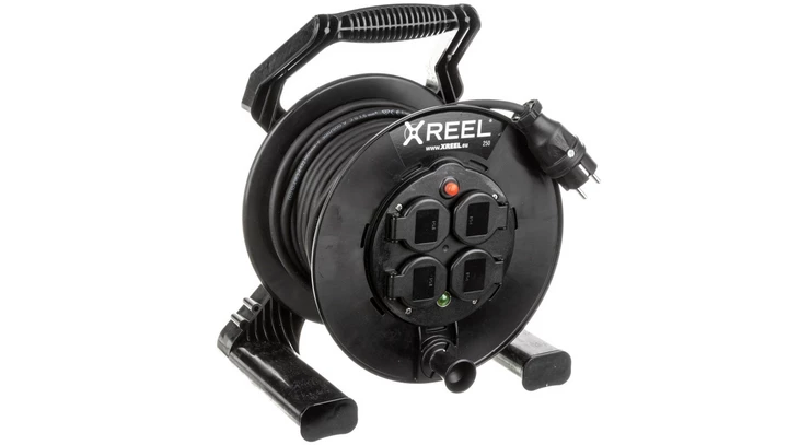Przedłużacz bębnowy XREEL 25mb H05RR-F 3x1,5 IP44 4xGS 230V 92501H48143