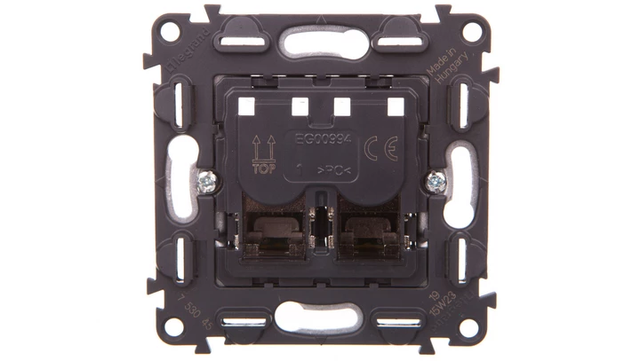 VALENA LIFE Gniazdo komputerowe podwójne RJ45 kat.6a UTP 753045