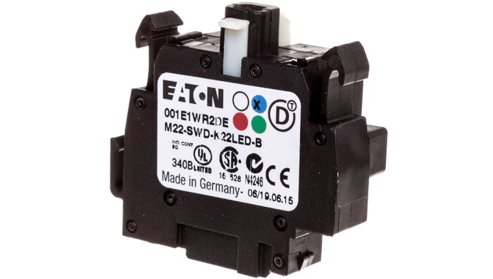 Styk pomocniczy 2P z diodą LED niebieską montaż czołowy SmartWire-DT 115979