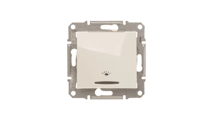 Sedna Przycisk /światło/ z podświetleniem kremowy SDN1800123