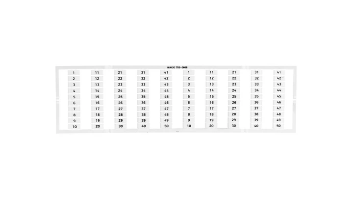 Oznaczniki WMB 2x 1-50 793-5666 /5szt./