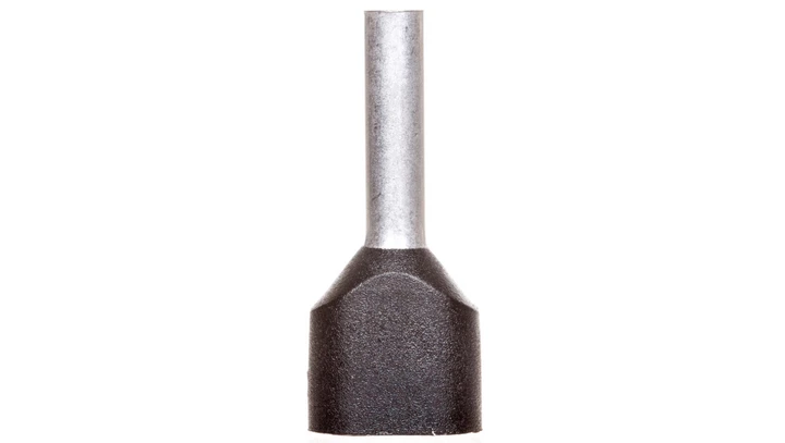 Końcówka tulejkowa podwójna izolowana /czarna/ TV 1,5-10 /100szt./