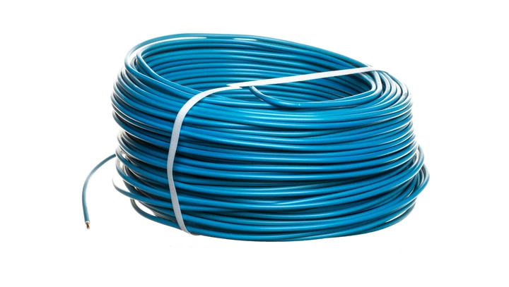 Przewód instalacyjny H07V-U (DY) 6 niebieski /100m/