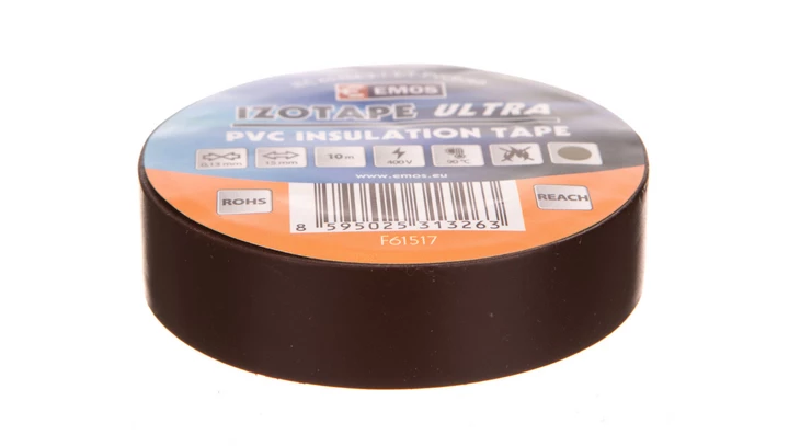 Taśma izolacyjna 15mm x 10m PVC brązowa F61517 /10szt./