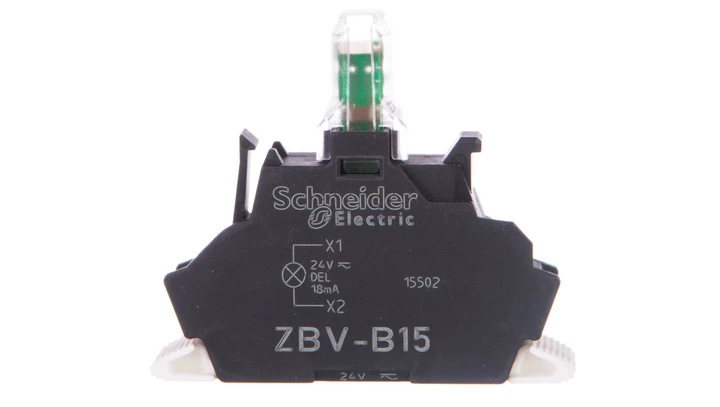 Zestaw świetlny Ø22 biały LED 24V, Push-in, Harmony XB4, ZBVB15