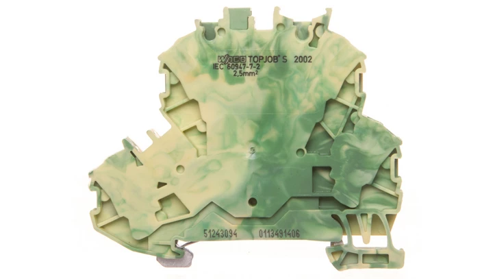 Złączka szynowa ochronna 2,5mm2 żółto-zielona 2002-2207/099-000 TOPJOBS /50szt./