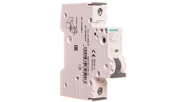 Wyłącznik nadprądowy 1P B 4A 230V 6kA SENTRON 5SY6104-6