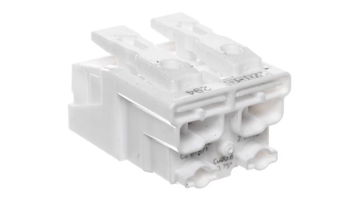 Złączka zasilająca 2-biegunowa bez stopek bez styku PE 294-4002