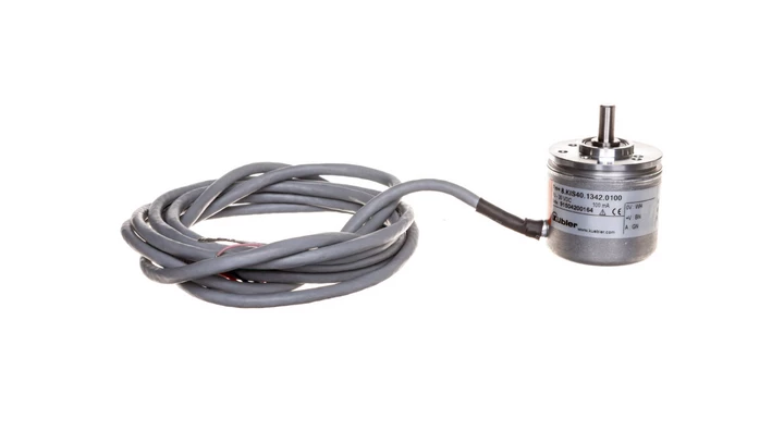 Enkoder inkrementalny wałek 6mm push-pull 10-30VDC przewód 2 metry rozdzielczość 100 imp./obr. 8.KIS40.1342.0100