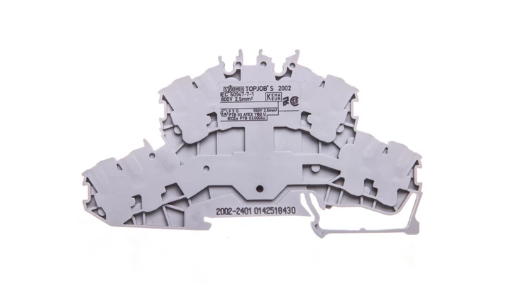 Złączka 2-piętrowa 2,5mm2 szara TOPJOBS 2002-2401 /50szt./