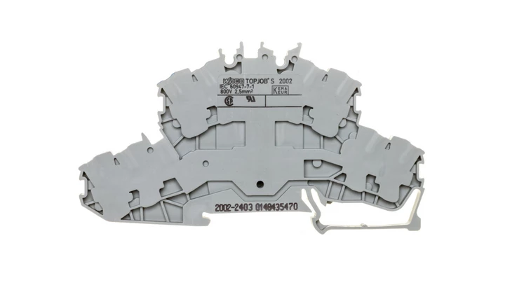 Złączka 2-piętrowa 2,5mm2 szara TOPJOBS 2002-2403 /50szt./