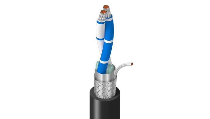 Kabel do magistral szeregowych RS485 1x2x22AWG PVC czarny BL-3105A.00152 /152m/