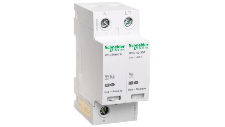 Ogranicznik przepięć Typ T2 1P+N 40kA 1,4kV 350V iPRD-40r-40kA-350V-1PN A9L40501