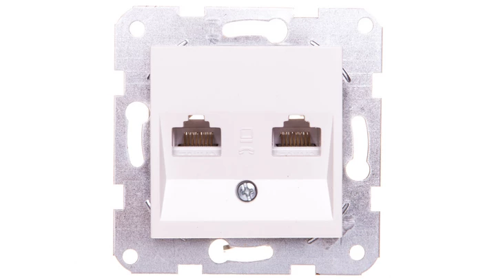 Karre Gniazdo Komputerowe 2xrj45 Kat. 5e, Kolor Biały / 90963634