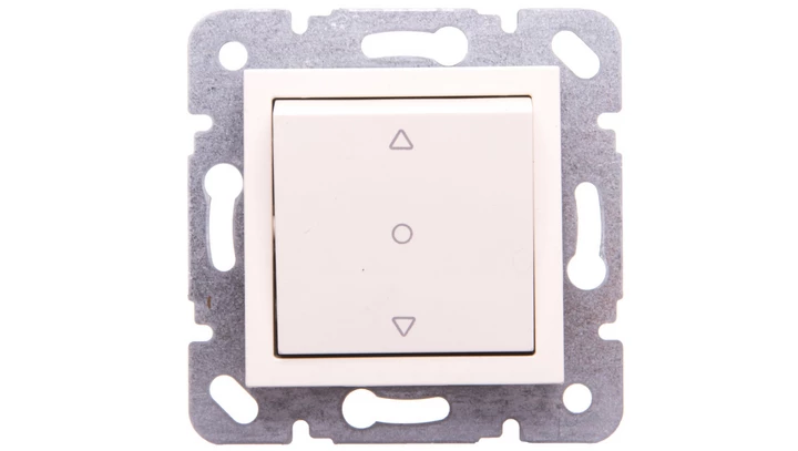 Karre Łącznik Żaluzjowy 1-Przyciskowy, Kolor Krem / 90967272