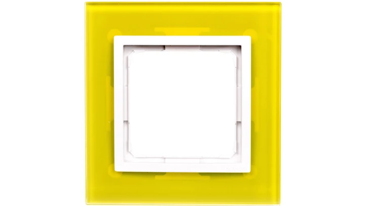 Simon 54 Nature Ramka pojedyncza szkło LIMONKOWY SORBET DRN1/90