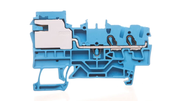 Złączka 2-przewodowa 2,5mm2 do przewodu neutralnego niebieska 2002-7214 TOPJOBS /50szt./